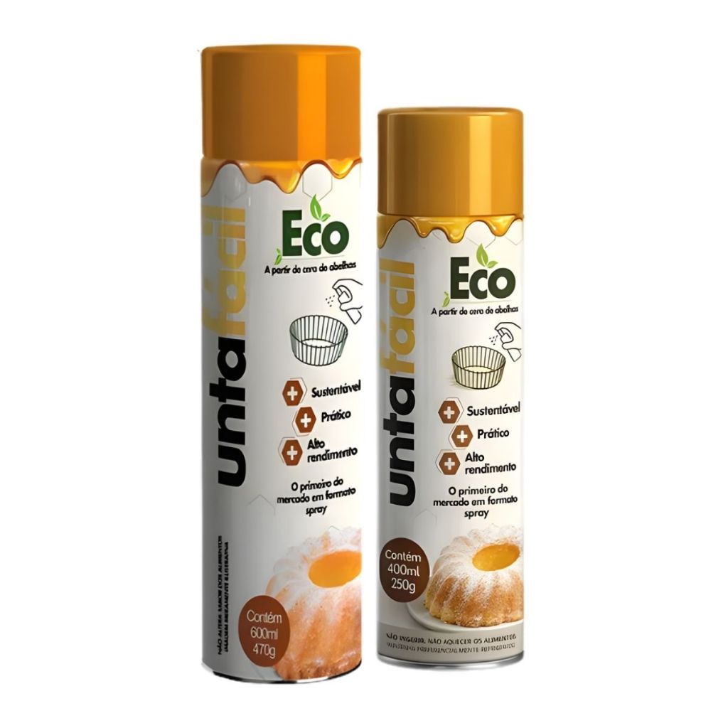 Spray Desmoldante Eco 400mL  e 600mL | Óleo Vegetal + Cera de Abelha | Kit Unta Forma