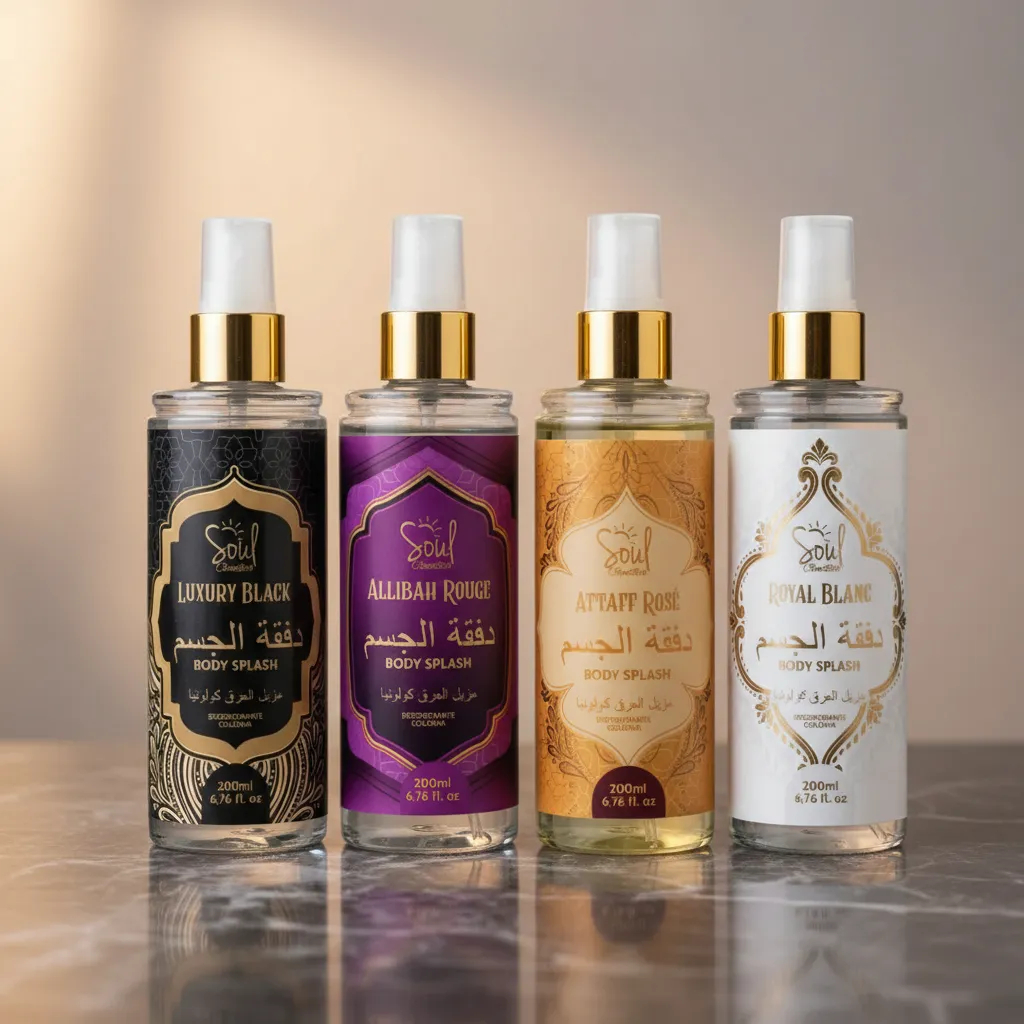 Detalhes do Mix Body Splash Arabe Feminino 200ml Soul Cosméticos
