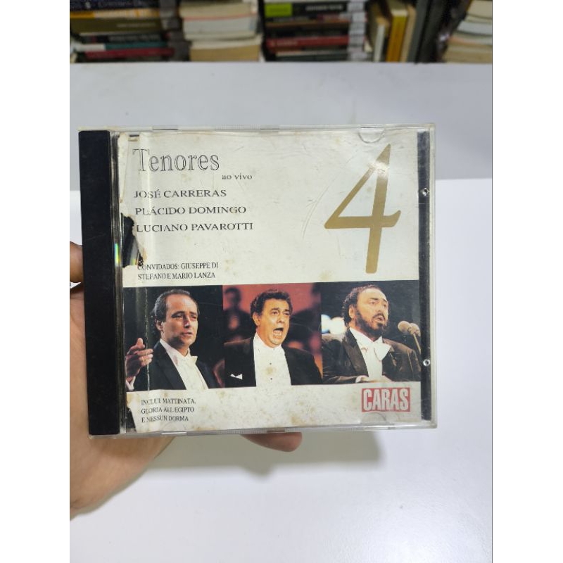 CD TENORES - AO VIVO - JOSE CARRERAS - PLÁCIDO DOMINGO - LUCIANO PAVAROTTI - CARAS - CD Usado - REF:CD 688