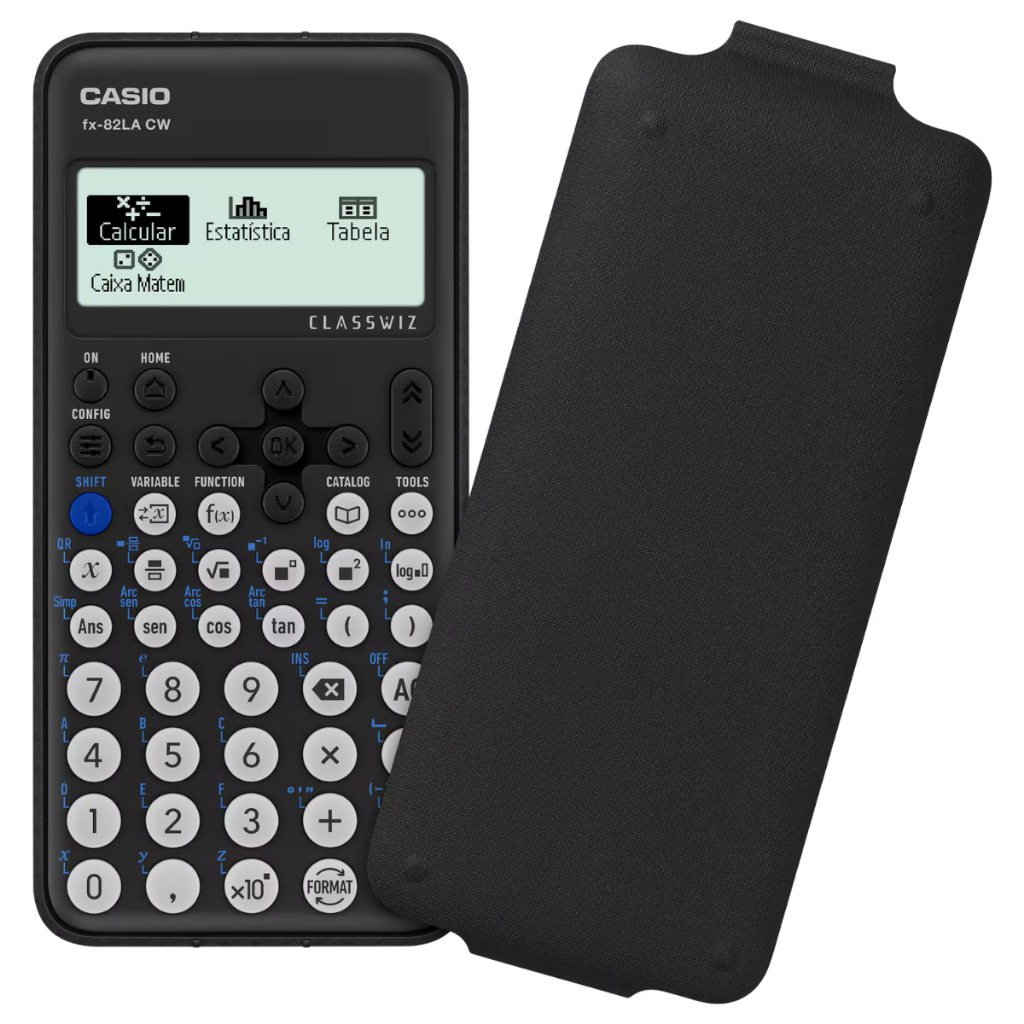 Calculadora Científica Casio FX-82 LACW ClassWiz 300 Funções Novo Design Escolar Acadêmica Original