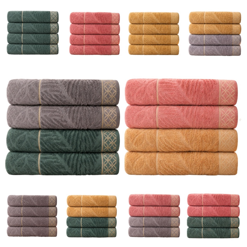 Kit 4 Toalhas de Banho Nativa Appel Grossa 100% Algodão Alta Absorção e Ultra Macia 420g/m²