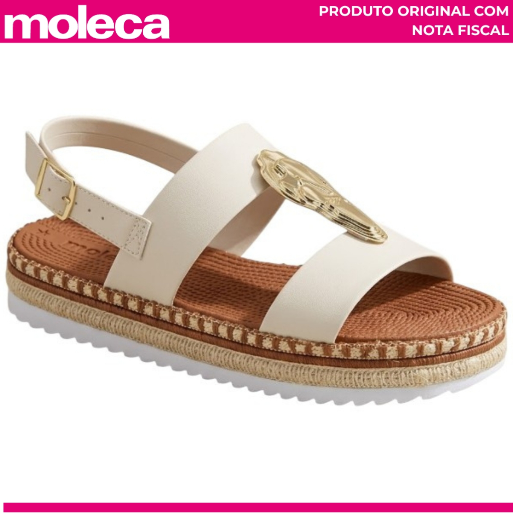 Sandália Feminina Moleca Papete Flatform - Conforto e Elegância