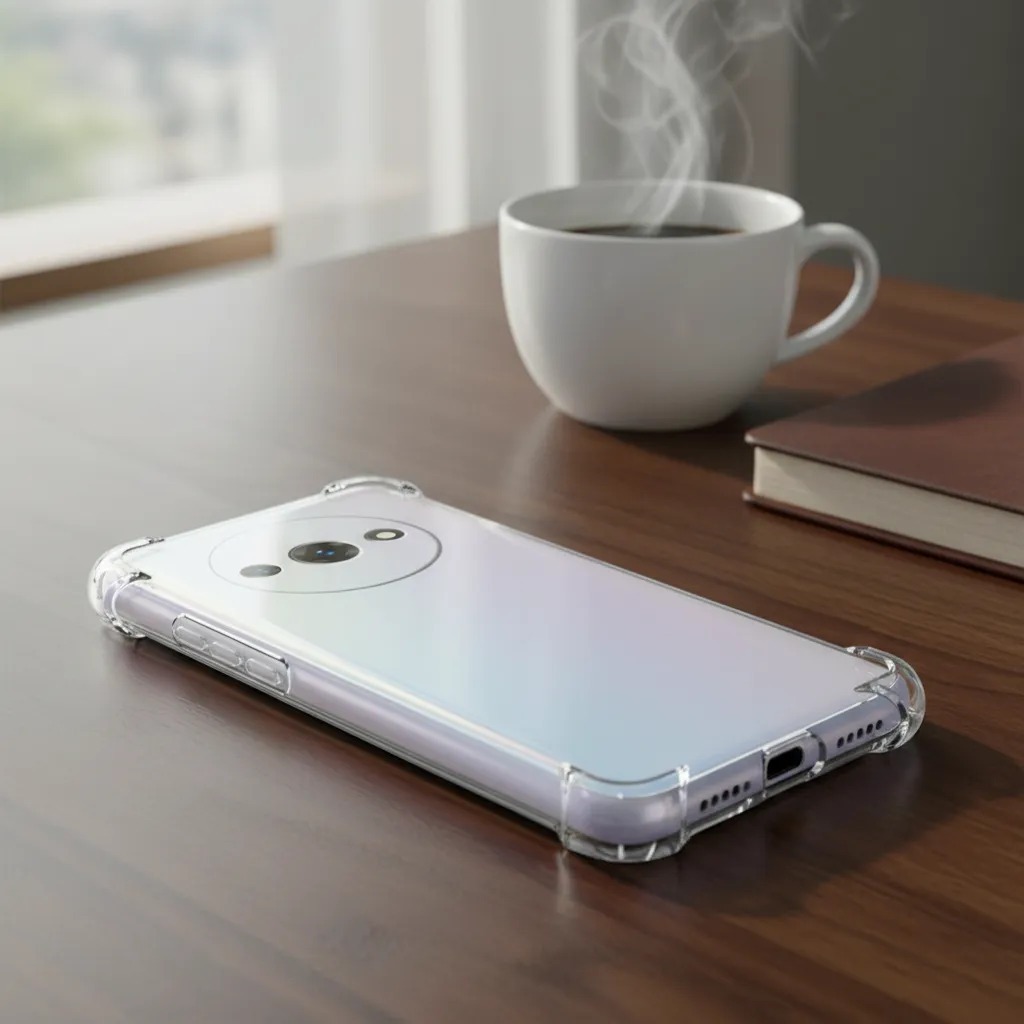 Capa Anti Impacto Compatível Com Redmi A3 Capinha De Silicone Transparente Com Borda