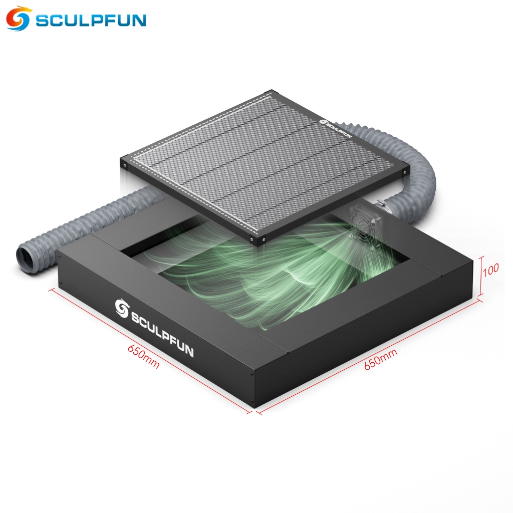 SCULPFUN H5 Plataforma de Painel Alveolar Para Exaustão de Fumaça 600*600 Peças Para Máquina de Gravação a Laser