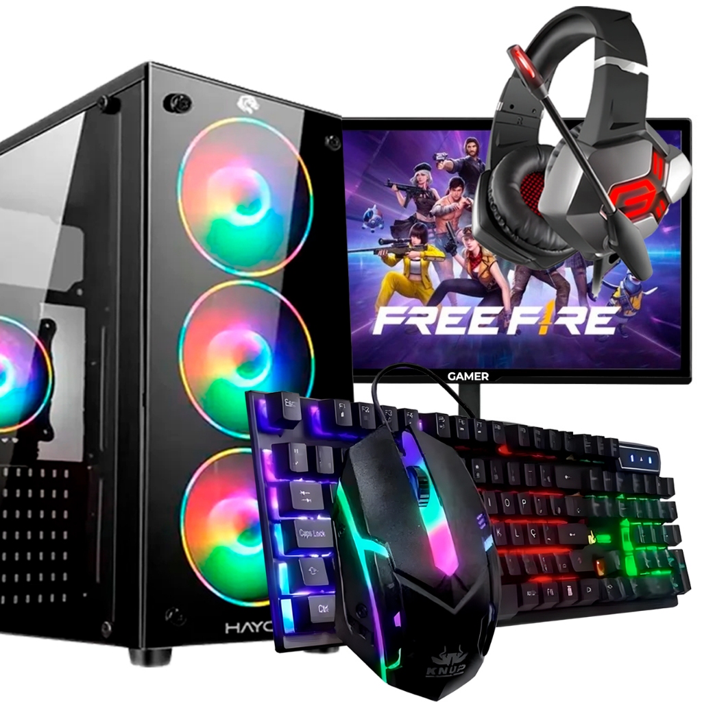 Computador Gamer Streamer Ryzen 7 5700G 16GB DDR4 3200MHZ 480GB Ssd Windows 11 Completo