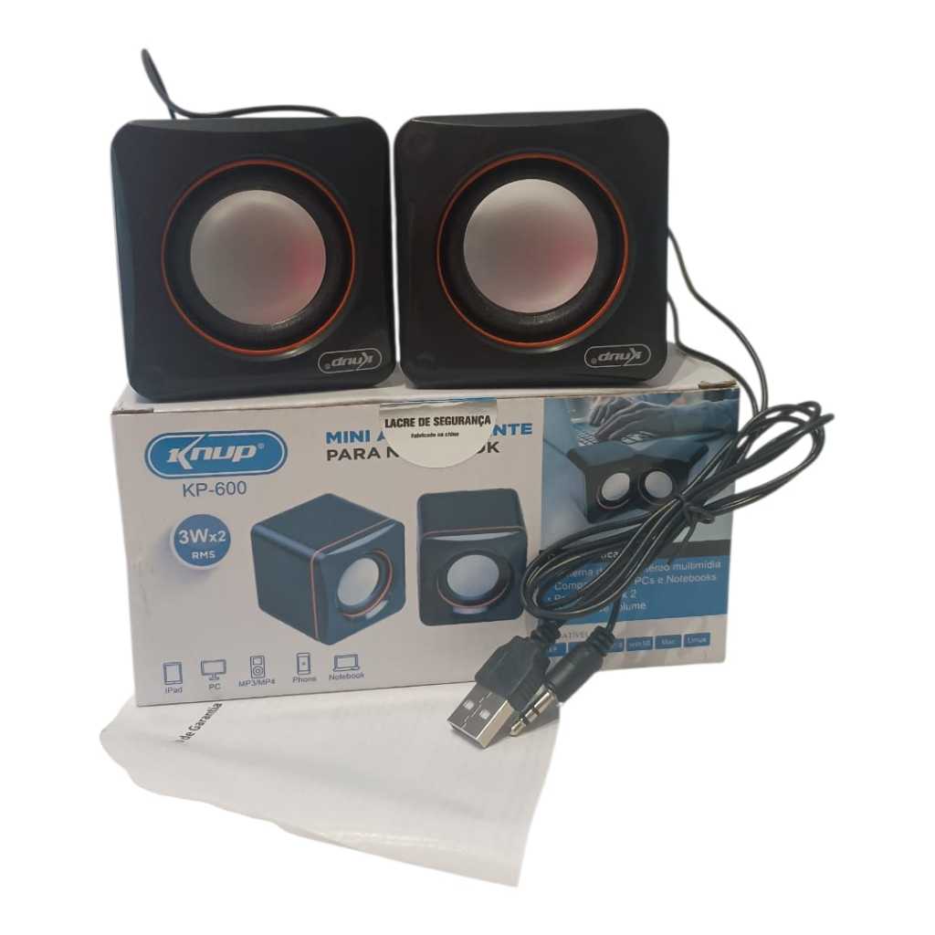 Mini Caixa de Som para Notebook/PC - Knup KP-600