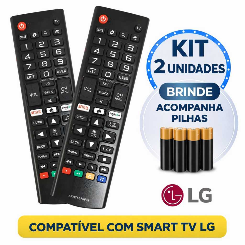 Controle Remoto Universal LG Smart TV C/Pllha  Netflix Amazon em Oferta na Shopee