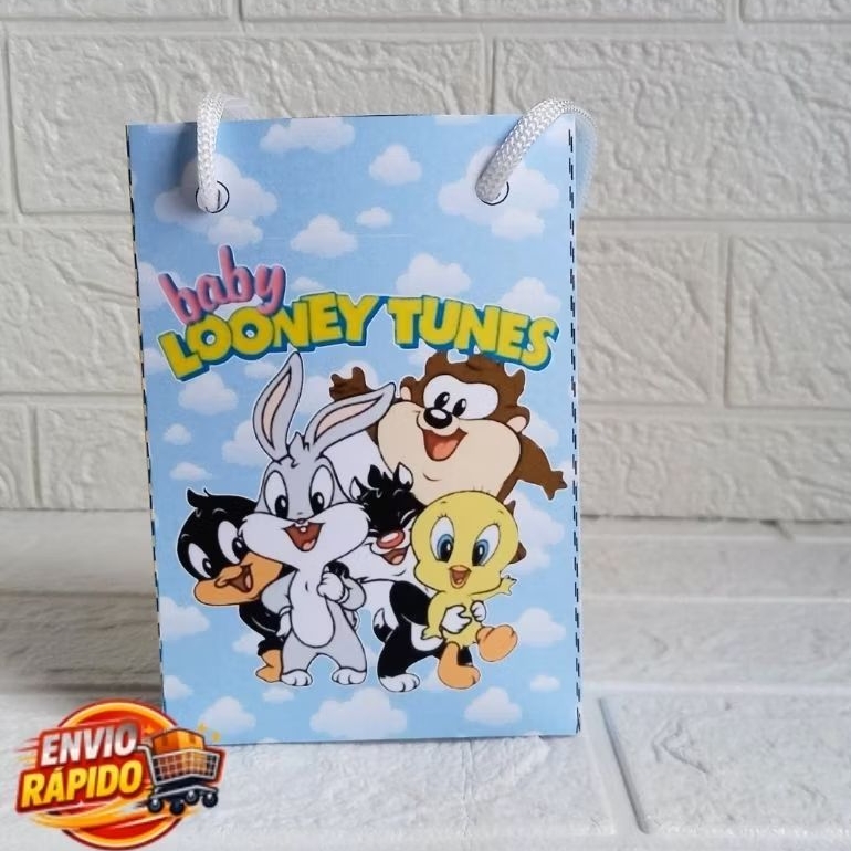 Sacolinha Looney Tunes  Personalizada| Festa Infantil|Lembrancinhas|Aniversário|mesversário|supresa