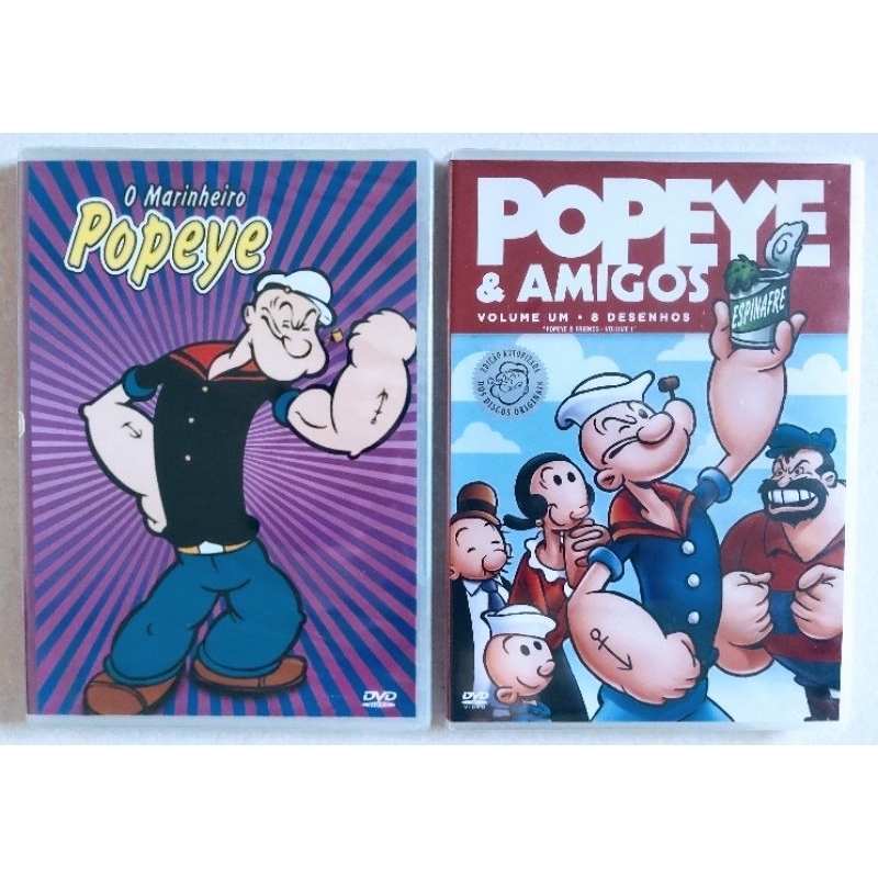 Dvd Popeye - kit 2 Desenhos - Lacrado e Original (RARIDADE)