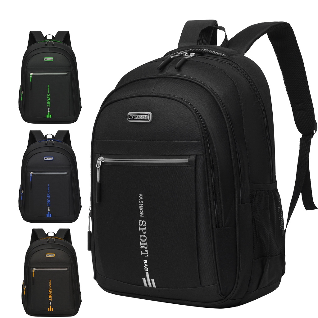 Mochila Escolar Unissex Grande Impermeável com Compartimentos Múltiplos para Notebook Viagem Trabalho em Oferta na Shopee