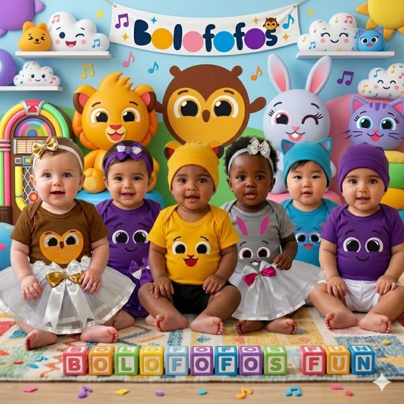 Body Bebê Temático Bolofofos Fantasia Mesversário Ítens Opcionais em Oferta na Shopee