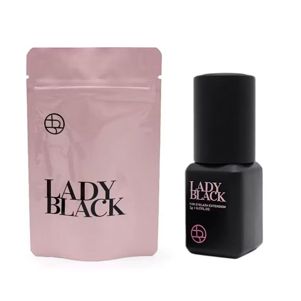 Cola Adesivo 3g lady black Extensão de Cílios Profissional Alta Fixação Secagem Rápida Preto