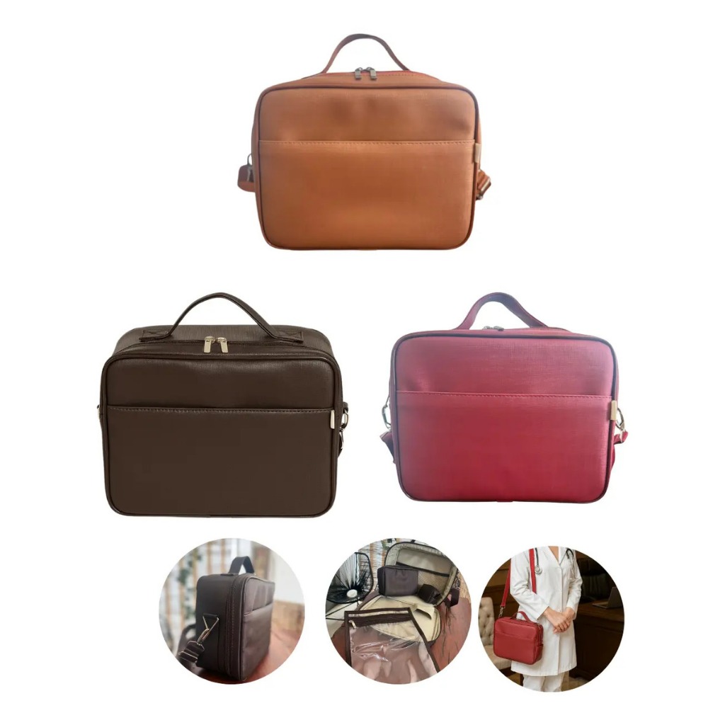 Bolsa Maleta Médica Enfermagem Academica Luxo 4 Pcs Com Alça
