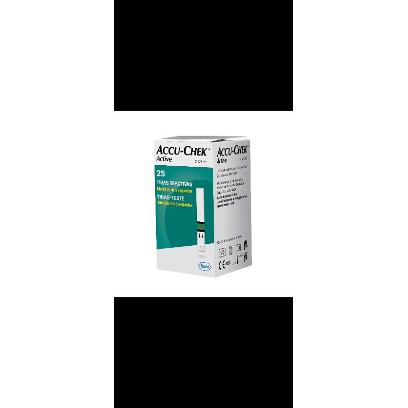 Tiras Reativas de Glicose no Sangue Accu-Chek Active