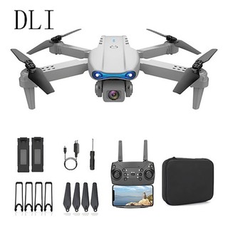 DLI Drone E99 Pro Dual Hd Câmera 2 Baterias Cor Cinza/Preto/Laranja