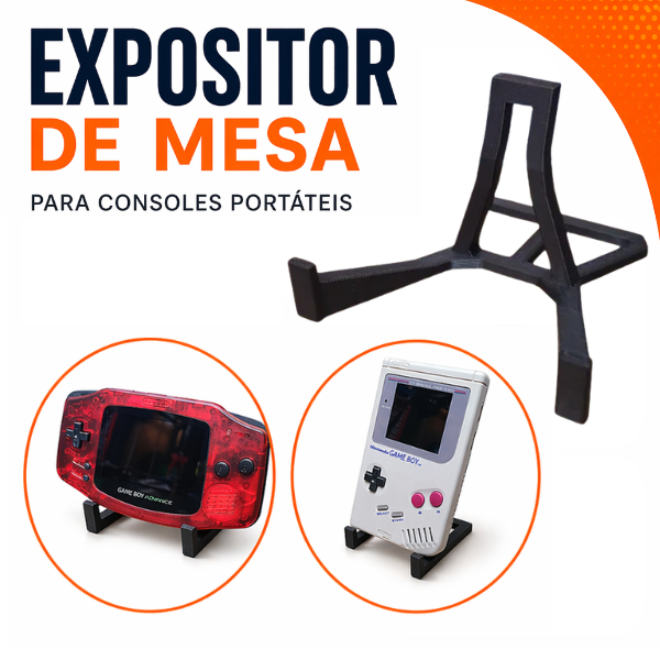 Suporte Universal para Game Boy - GBA - GBC - Switch lite - Expositor Estande Decorativo