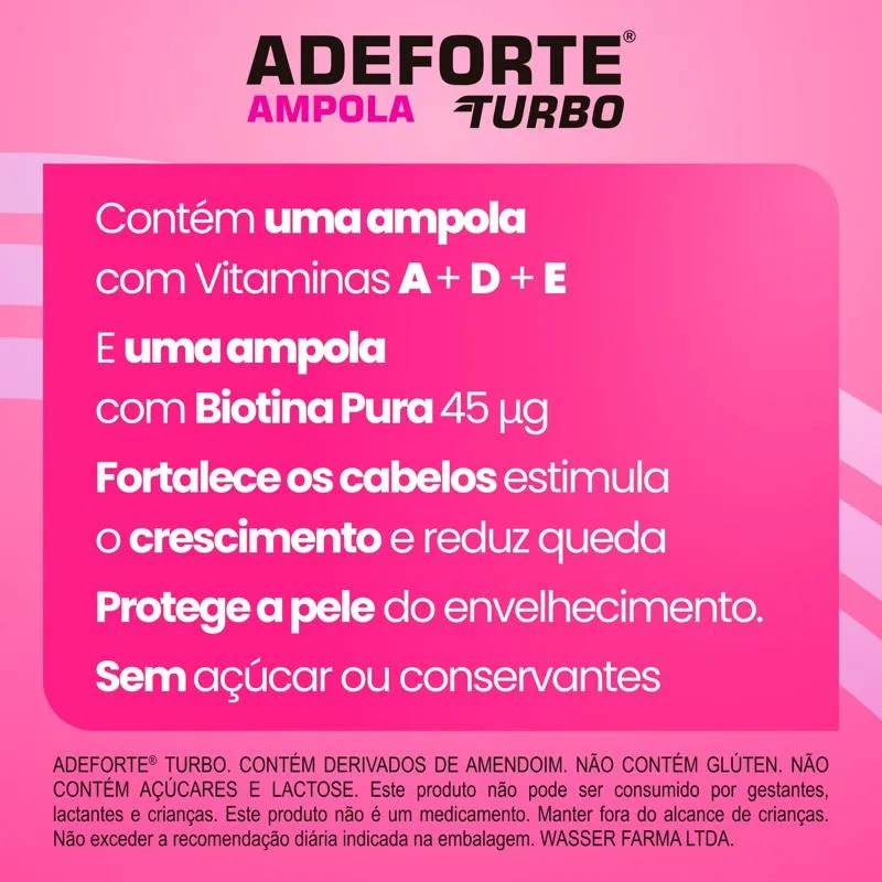 Adeforte Turbo + Biotina 3ml - Gross — imagem 2 de 2