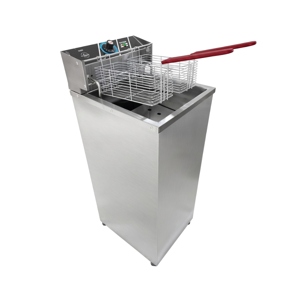 Fritadeira Elétrica Inox A Óleo Zona Fria 18 Litros Alta Potência