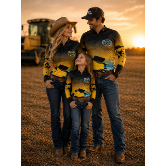 Camisa Camiseta Agro tecido Dryfit Toque Gelado Para Toda Familia Sublimação e Proteção UV50+ GLL-179