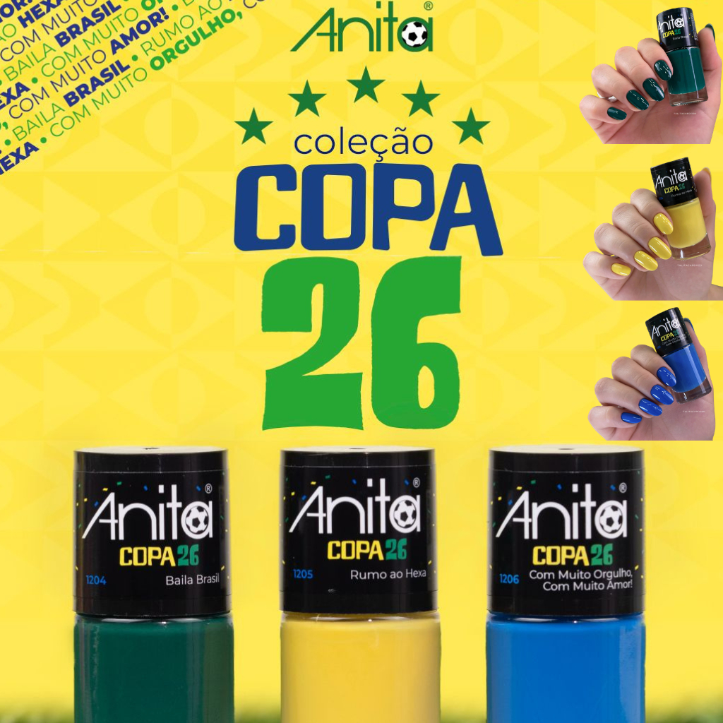 Esmaltes Anita Coleção Anita Copa Do Mundo 2026