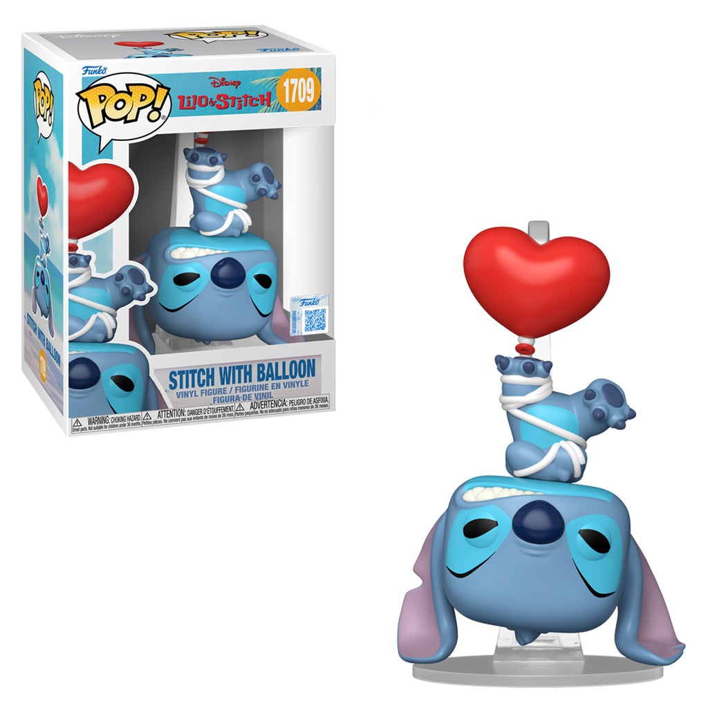 FUNKO POP DISNEY LILO & STITCH EXCLUSIVE - STITCH WITH BALLOON 1709 NOVO ORIGINAL