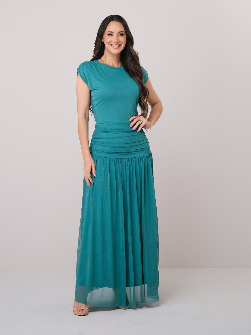 Vestido Tatá Martello Aurora Em Tule 7221 - Reconectar