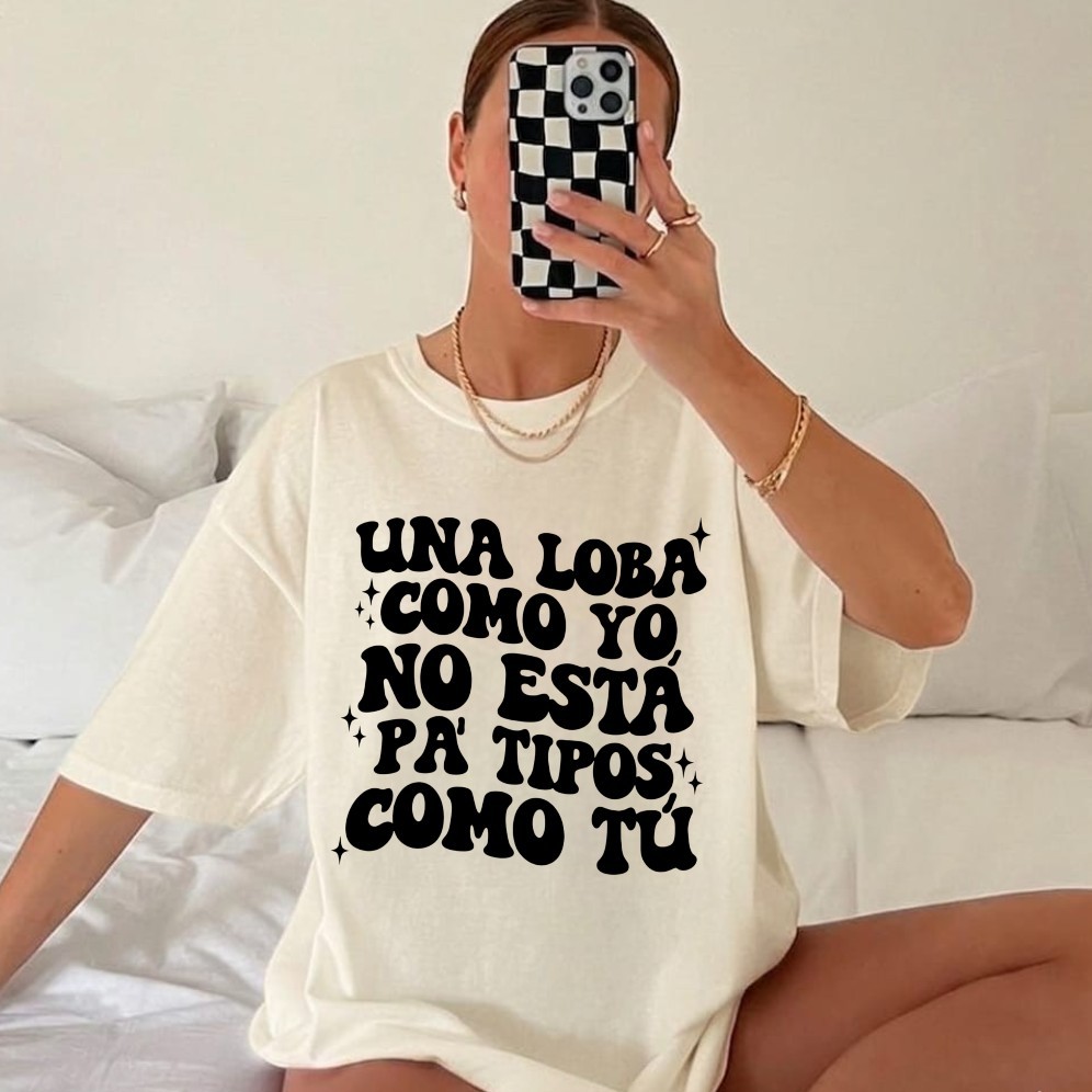 Camiseta Shakira Una Loba Como Yo No Esta Pa Tipos Como Tu Show Turne Brasil Frase