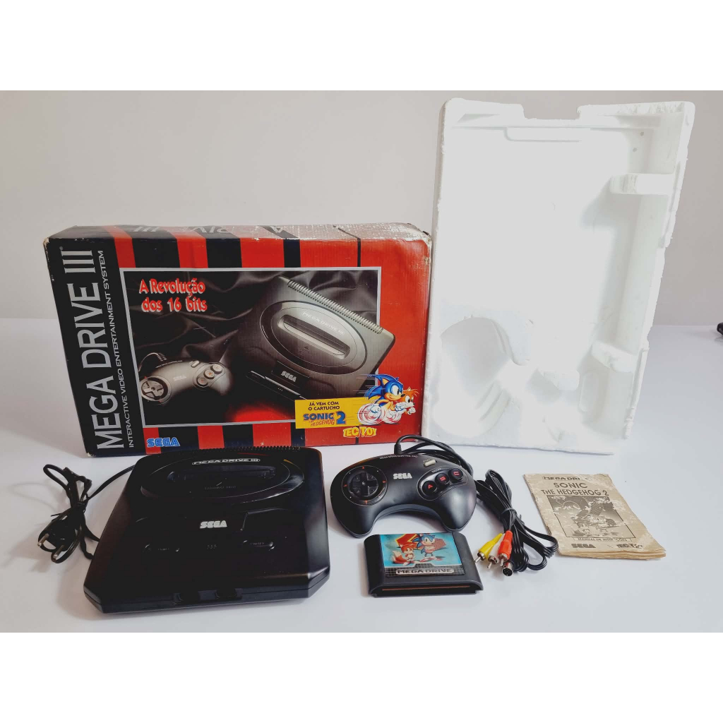 475- Console Mega Drive 3 funcionando perfeitamente