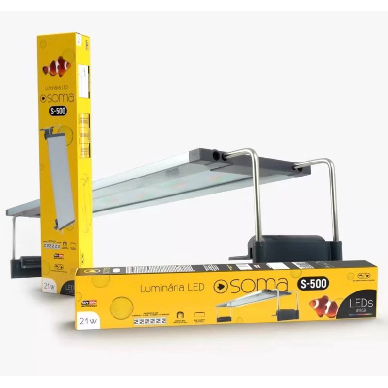 Luminaria Led Soma S-500 21w 50cm Bivolt Aquario