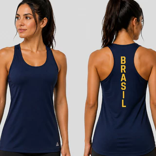 Regata Feminina Academia Fitness Malha De Viscolaicra Macia Fresquinha Confortavel