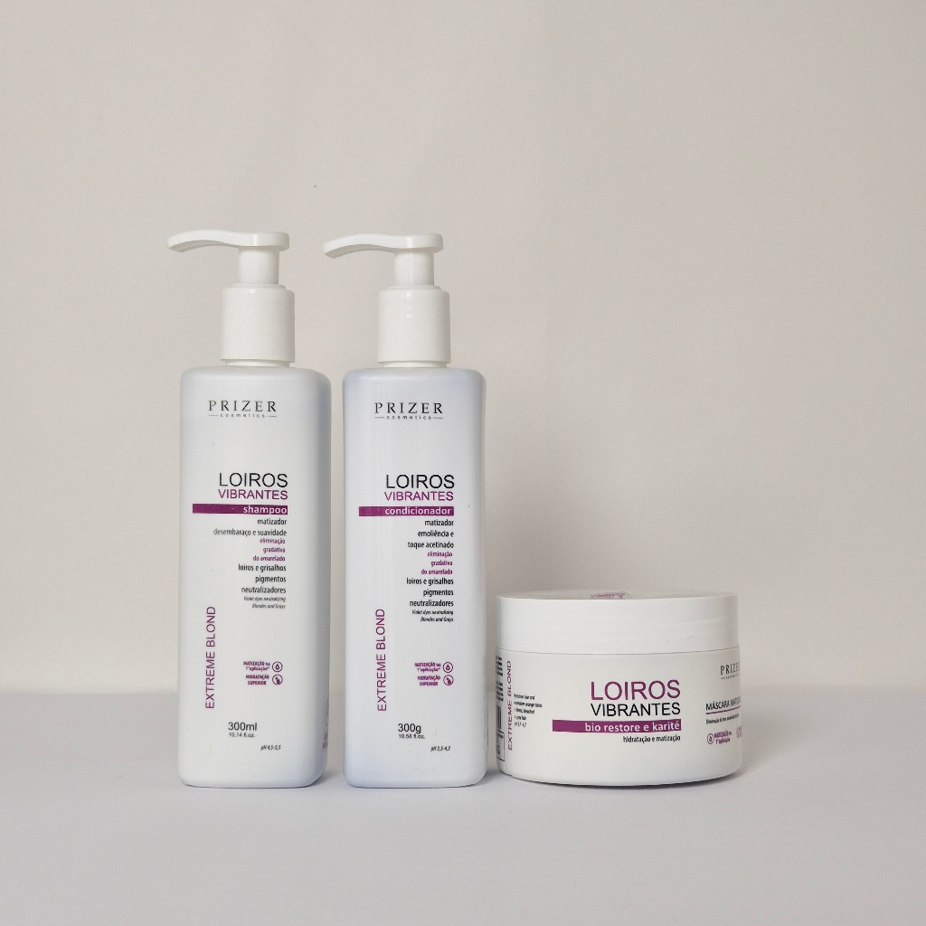 Matizador Kit Loiros Vibrantes 03 passos Home Care Prizer