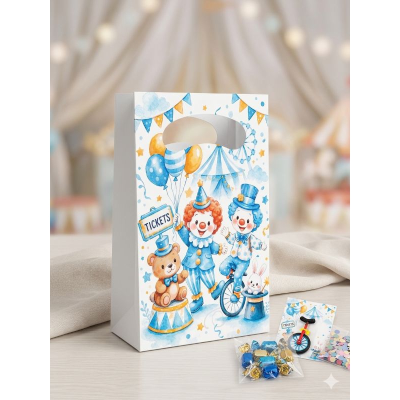 Sacolinhas surpresa - lembrancinhas festas infantil- sacolinhas com palhaço  - kits