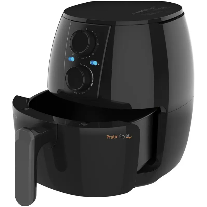 Carcaça sem botão, cesto com puxador Fritadeira Cadence Pratic Fryer Sem Óleo 3l Frt515 Cor Preto