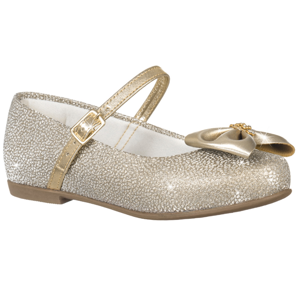 Sapatilha Infantil GiGiL Gliter Sapato Leve Boneca Salomé Menina Rasteirinha Confortável Menina Festa Daminha Moda NINA