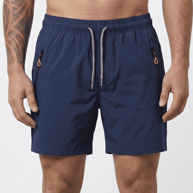 Bermuda Masculina Shorts Elastano Academia Malha Fria com Zíper