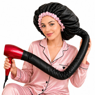 Touca Difusora de cetim Toca Difusora de Cetim Secadora - seca cabelo - com Regulador Anny Beleza