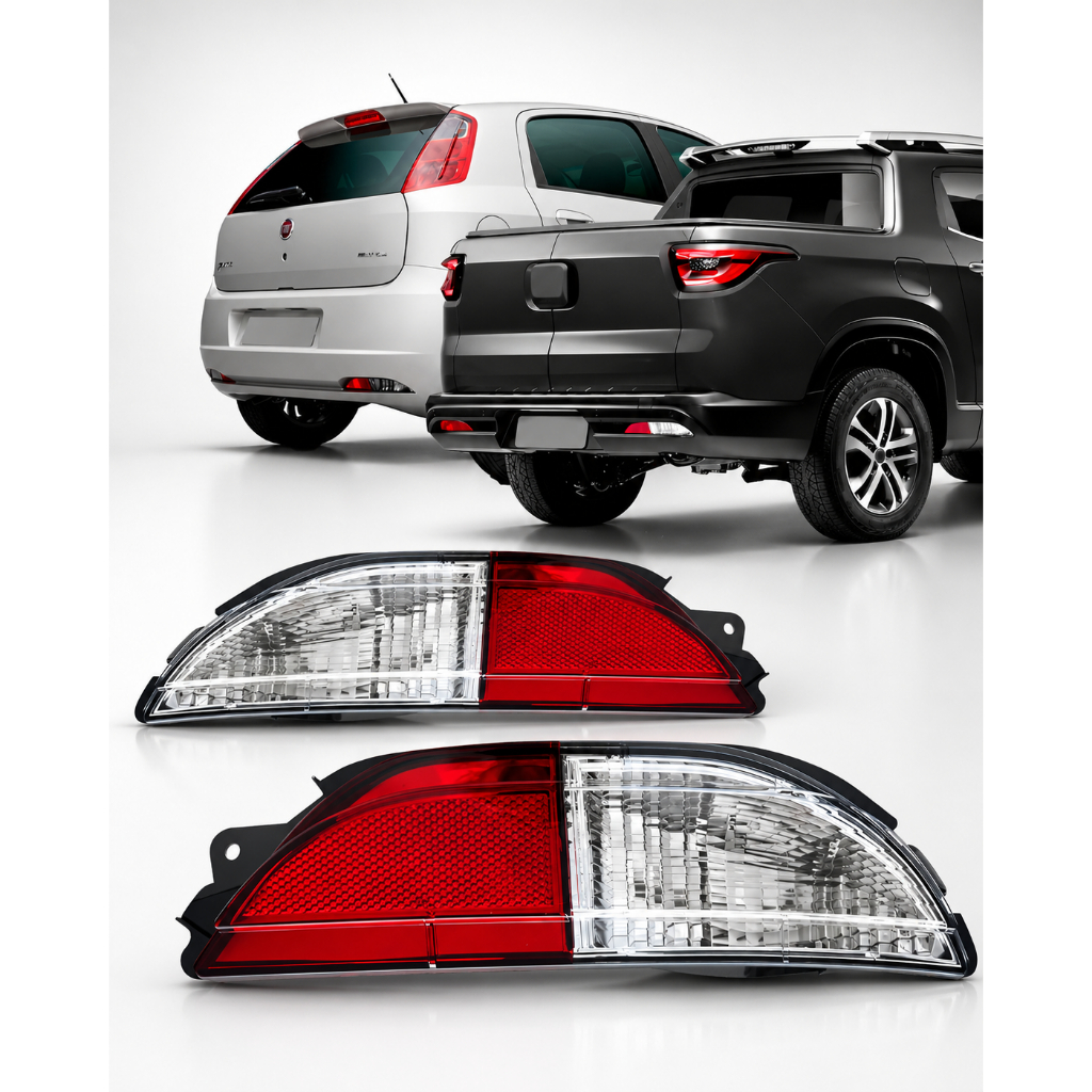 Defletor Refletor Seta Parachoque Punto 2007 a 2012 Toro 2016 a 2019