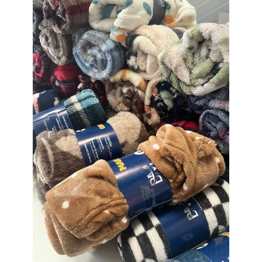 PACOTE COM 10 Mantas pet bebe soft QUENTINHAS GRANDE 100 CM X 90 CM SUPER MACIAS CORES SORTIDAS