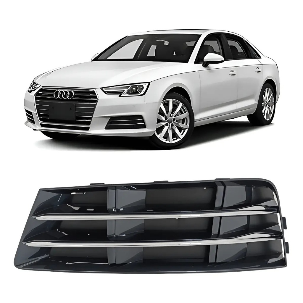 Grade Moldura Milha Parachoque Dianteiro Audi A4 2016 2017 2018 2019 Esquerdo Motorista 8W0807681R