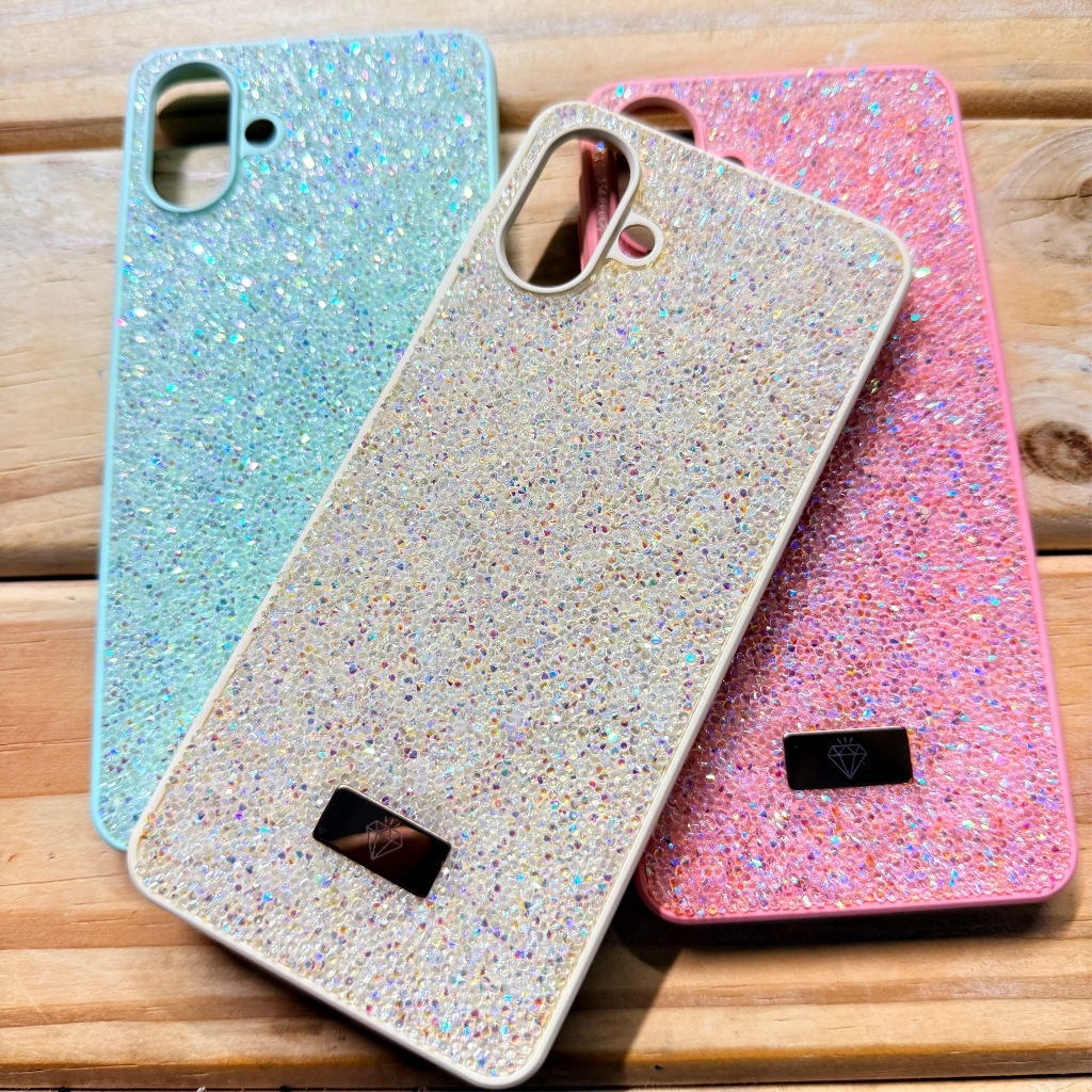 Capa Capinha para Samsung Galaxy A07 / Samsung Galaxy A06 Aveludada Premium com Pedras De Strass