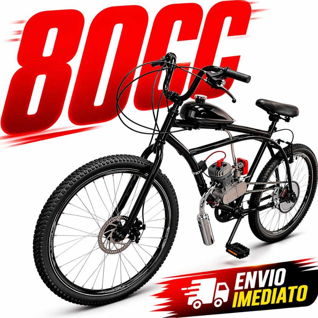 Bicicleta Bike Motorizada Spitfire 80cc Carenada Rocket MOSKITO CAICARA (MONTADA e TESTADA)