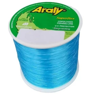 Linha Monofilamento Araty Superflex Premium Azul 0,25 0,30 0,35 0,40 0,45 0,50 0,60 Carretel 100gr — imagem 2 de 2