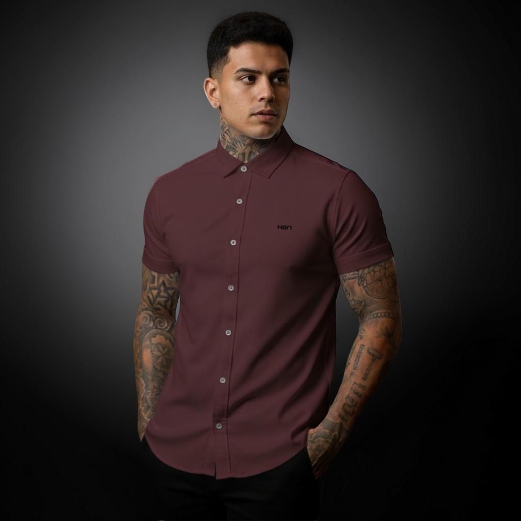 Camisa Masculina em Viscose com Elastano | Casual Leve e Social Confortável | Lecoutt