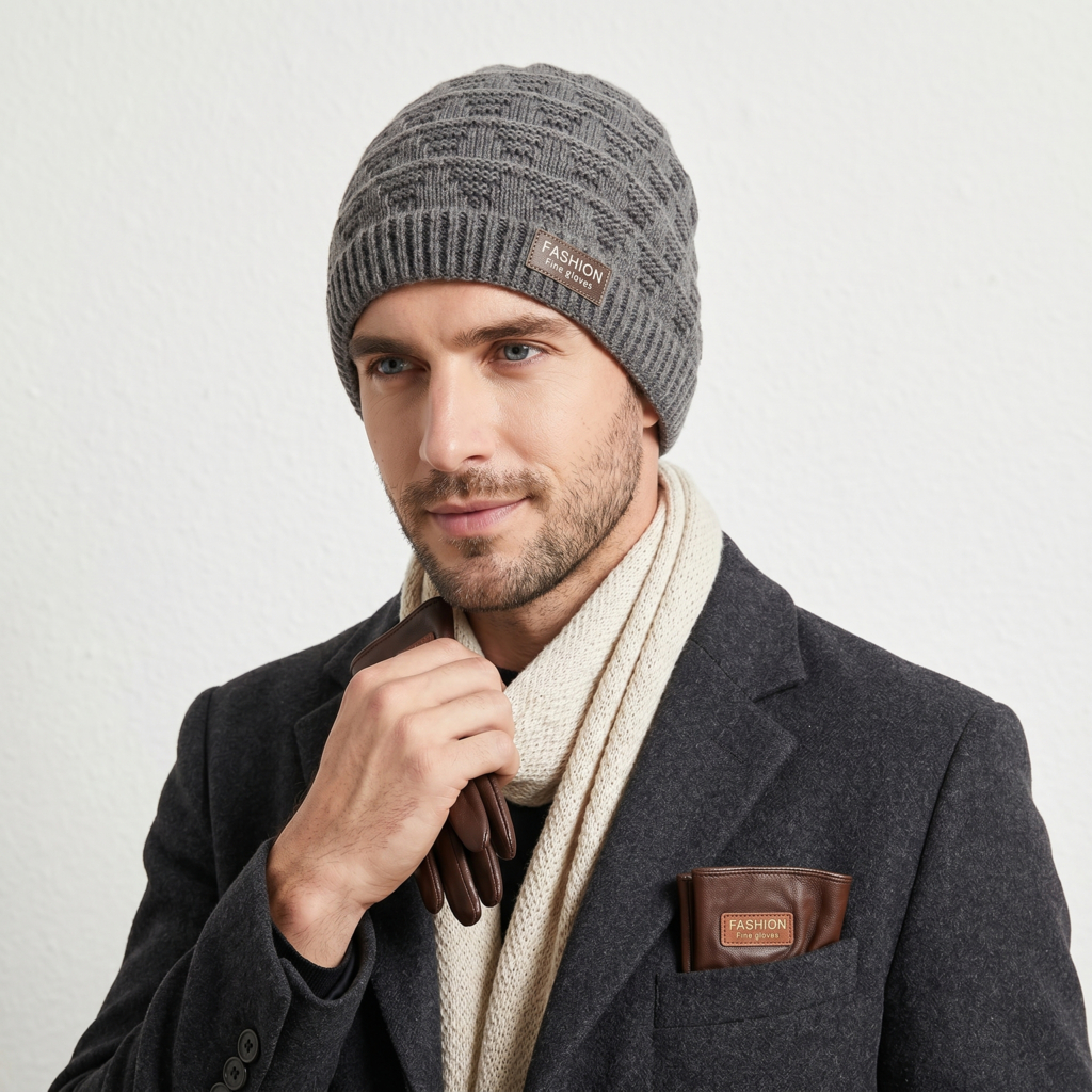 Gorro Touca Adulto Masculina Feminina Unissex Tricotado  Inverno Quente Moda Fashion FMZ6767CE