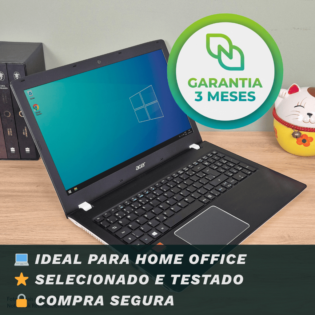 Notebook Acer 15,6 | AMD A10 6ª Ger. | 8GB Ram | Ssd 120GB + HD 1TB - INTERNET ESCRITÓRIO HOME OFFICE FACULDADE AULAS