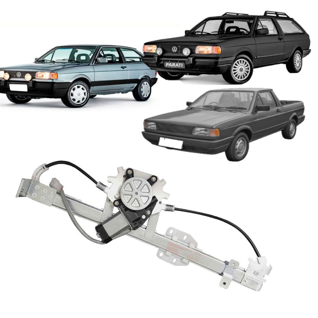 Engenho Vidro Elétrico C/motor Parati 1982/96 2prts L-esq