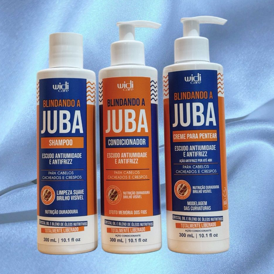 Kit Widi Care Blindando a Juba Shampoo + Condicionador + Creme Para Pentear 300ml