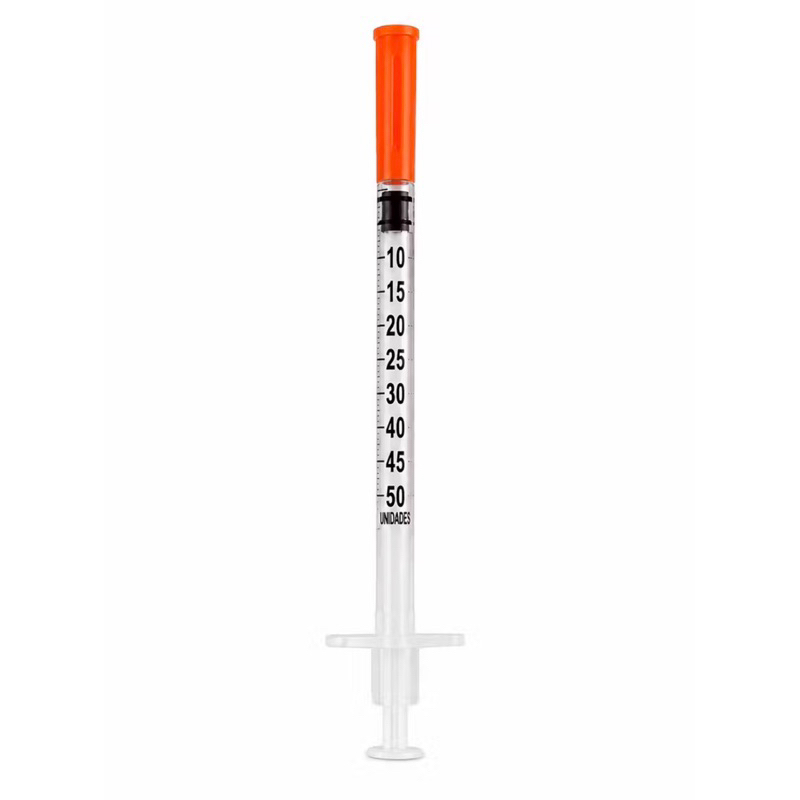 Seringa Insulina Insufine U-100 Agulha Fixa 0,5 Ml kit 50 Und