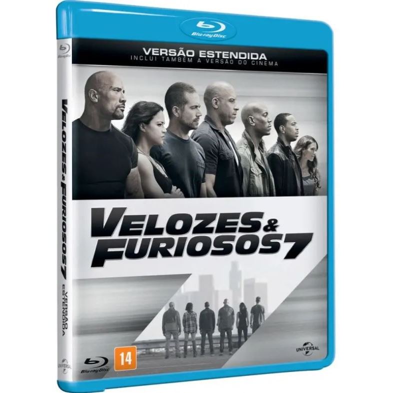 Blu-ray Velozes & Furiosos 7 - Novo - Original - Lacrado