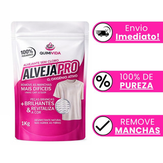 Percarbonato De Sódio 100% PURO Alvejapro Alvejante sem cloro Tira Manchas limpeza clareador 1kg